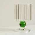 Ripple & Dot Glass Goblet