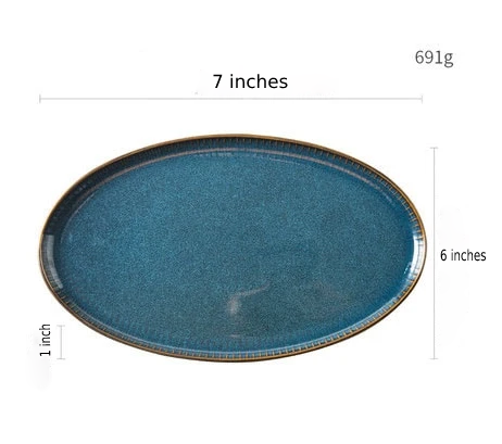 Oval plate