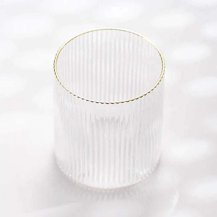 Ripple Texture Cocktail Glass Fern living
