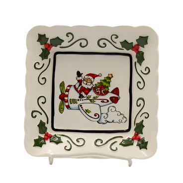 Santa Takes Flight Plate