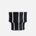 Black and White Geometric Ceramic Vase