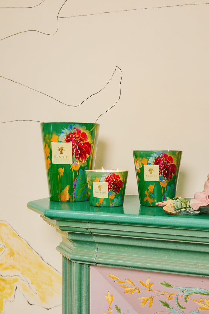 SCENTED CANDLE ARTY FLOWERS BOUQUET