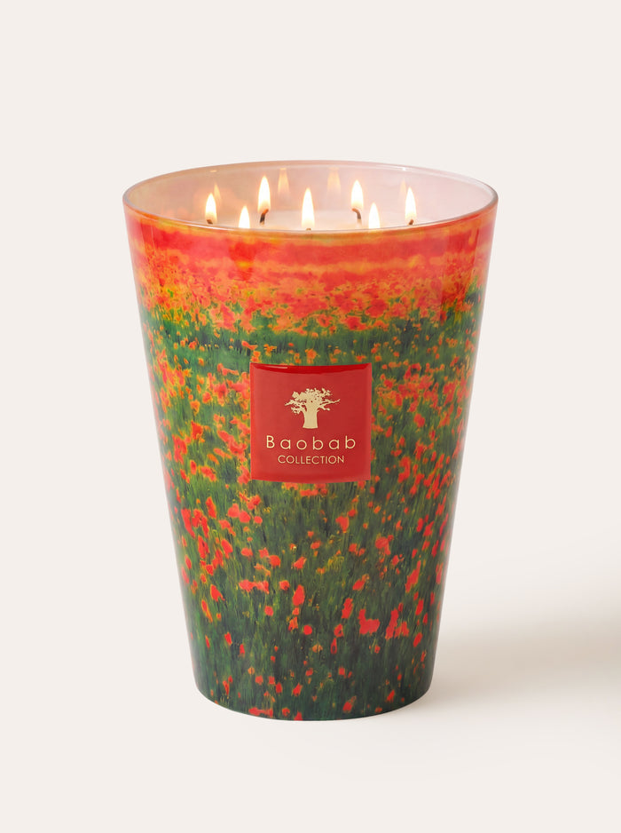 SCENTED CANDLE ARTY FLOWERS POPPIES MAX 35