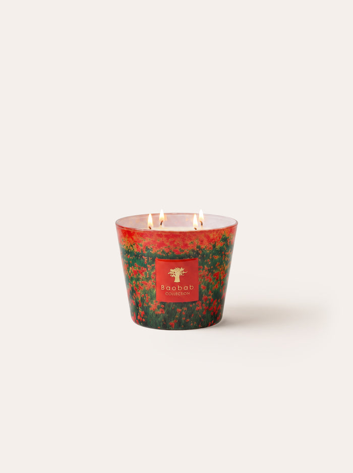 SCENTED CANDLE ARTY FLOWERS POPPIES MAX 10