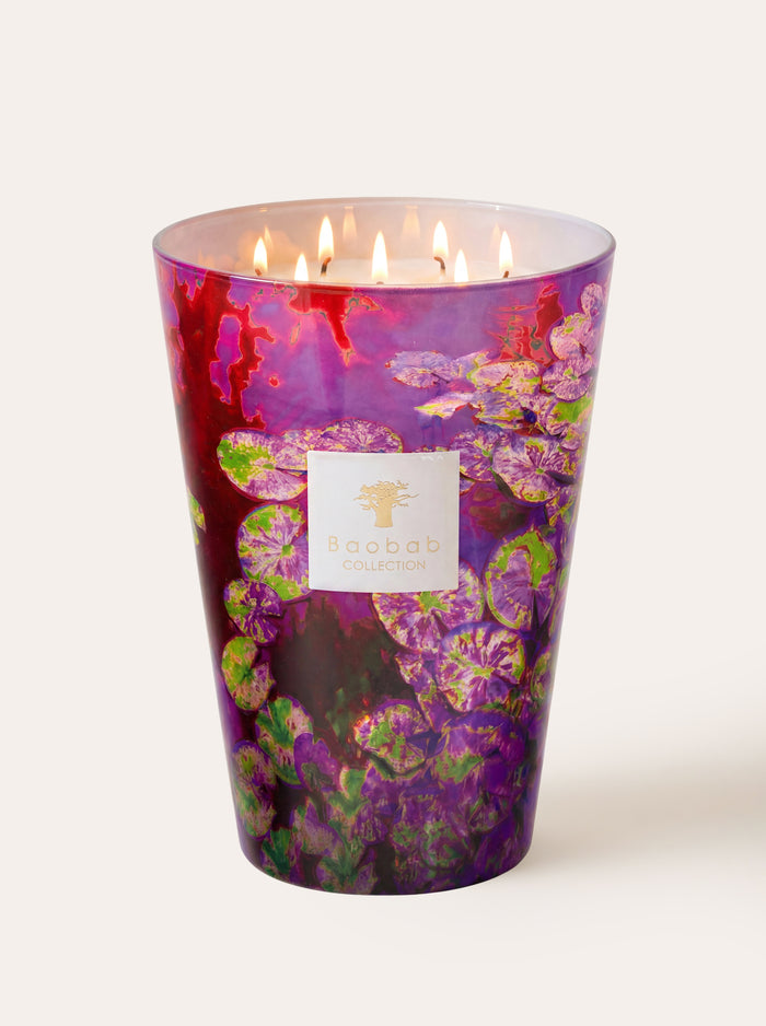SCENTED CANDLE ARTY FLOWERS WATER LILY MAX 35