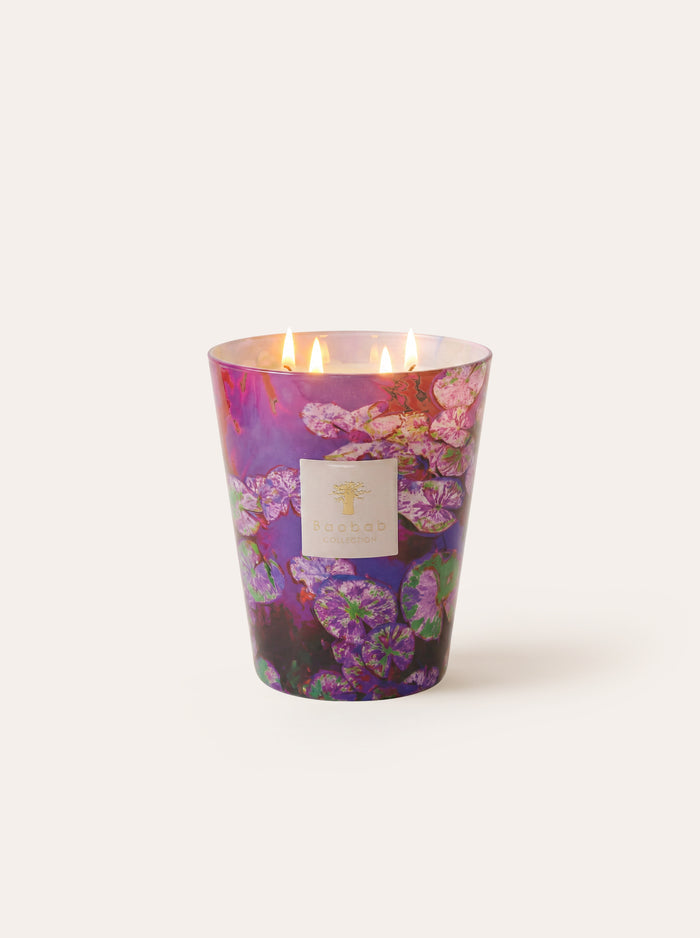 SCENTED CANDLE ARTY FLOWERS WATER LILY MAX 16