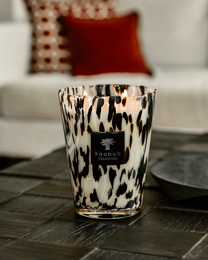 SCENTED CANDLE PEARLS BLACK - BAOBAB COLLECTION