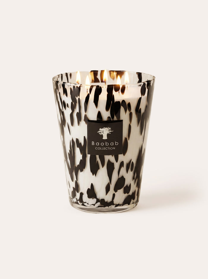 SCENTED CANDLE PEARLS BLACK