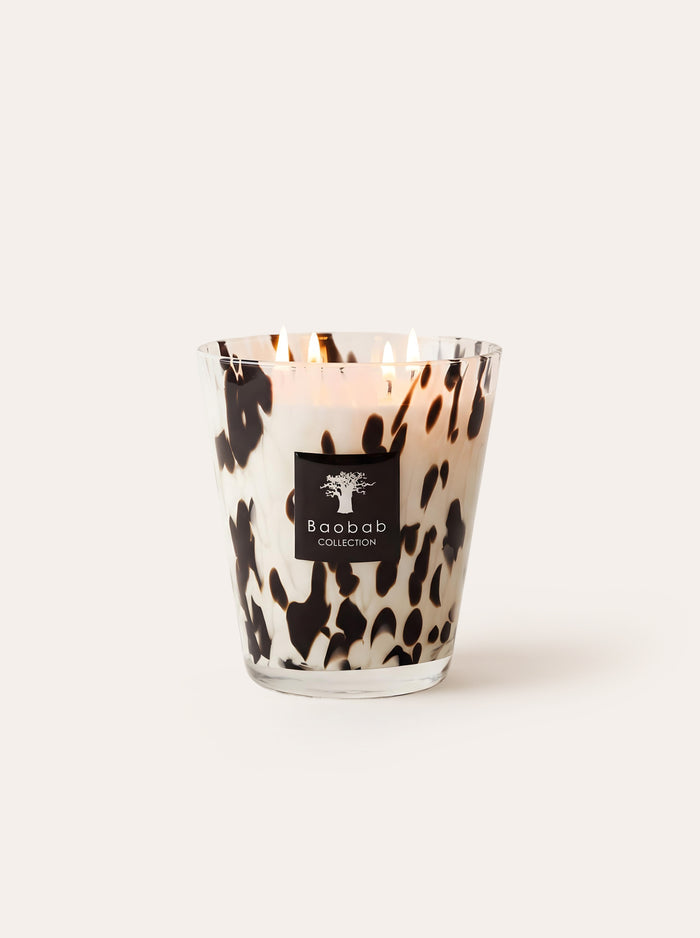 SCENTED CANDLE PEARLS BLACK
