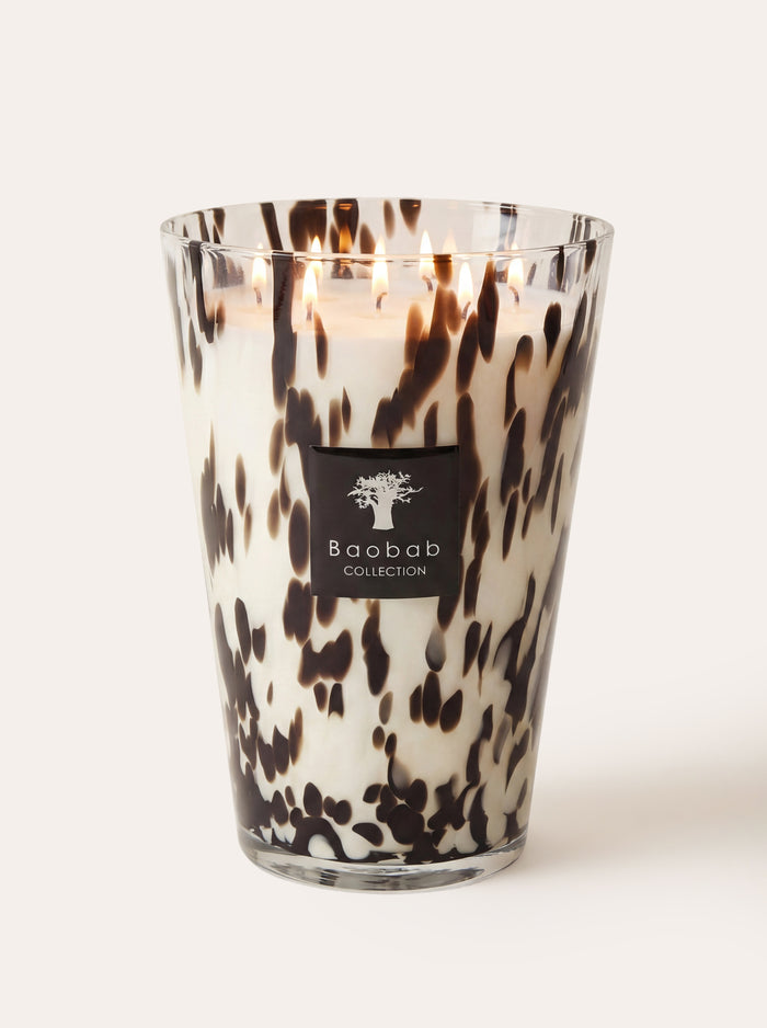 SCENTED CANDLE PEARLS BLACK