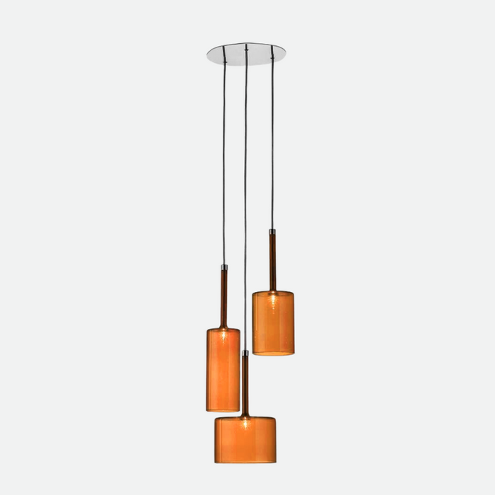 Orange glass / 3 Pc Set
