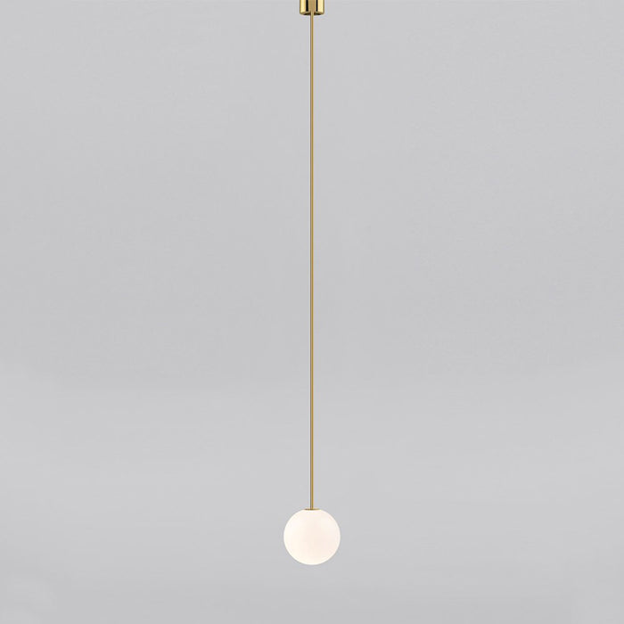 gold Single Globe Brass Pendant