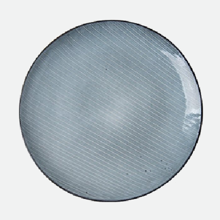 Japanese ceramic porcelain kiling glaze blue dinner plates luxury high quality