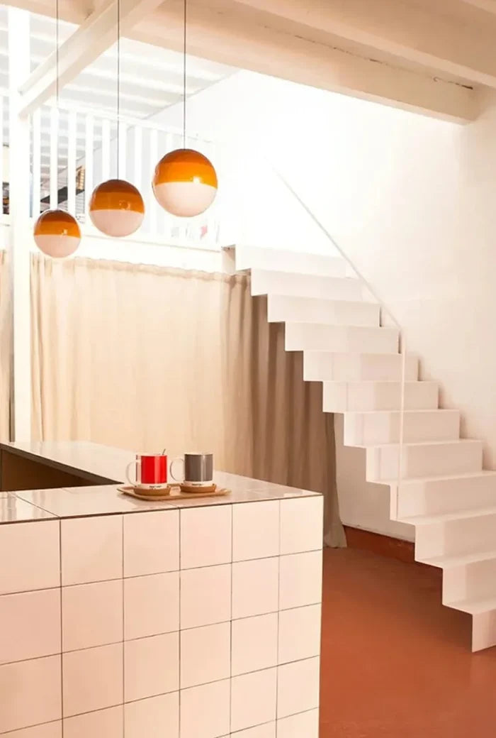 Modern Creative Colored Glass Ball LED Chandelier Restaurant Living Room Bedroom Hotel Art Pendant Lamp Home Decor Light Fixture-Letifly Lights and Decor