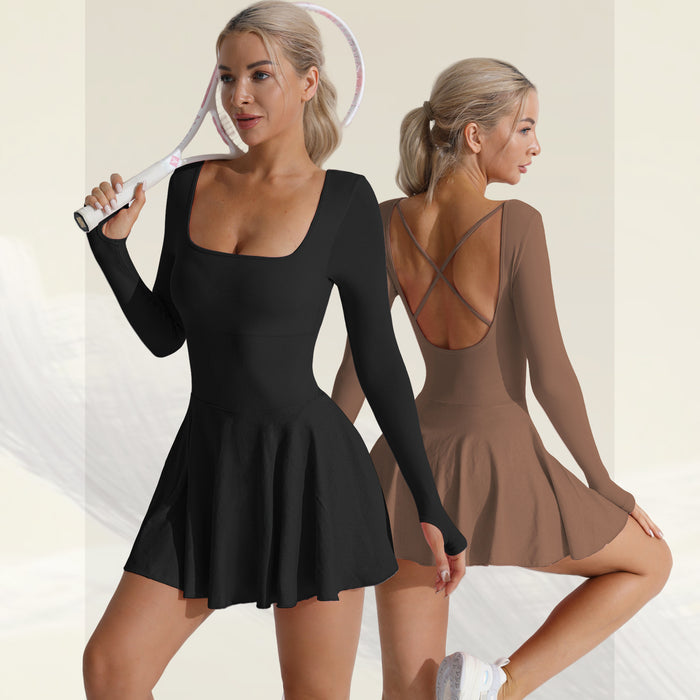 Sporty Backless Jumpsuit for Active Wear