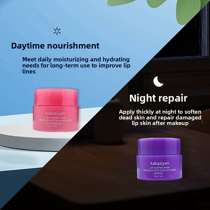 Strawberry Lip Mask and Balm Set
