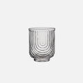 Vintage Glass Cup textured glass cups for hot and cold drinks borosilicate glass cups