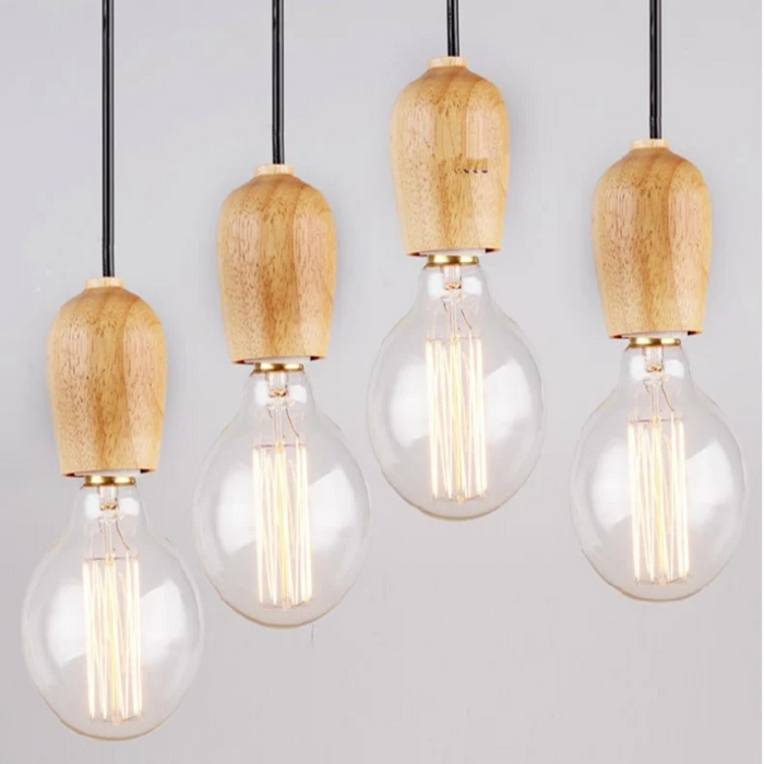Wooden Retro Pendant Lamp