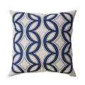 Teri Natural/Indigo 20" X 20" Pillow, Natural & Indigo (2/CTN)