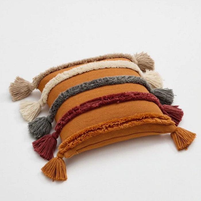 Tufted Tassels Cushion Cover Pillow Case