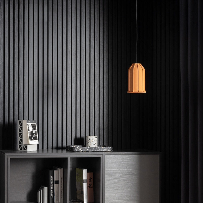 LED Industrial Style Cement Orange Hanging Light