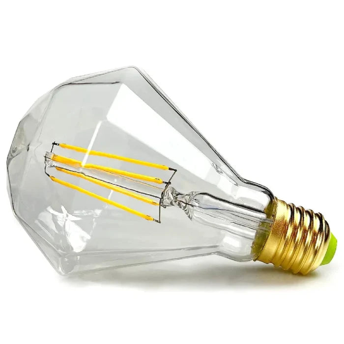Vintage Edison Led Bulb G95 Dimaond 4W Led Filament 2700Kelvin Warmth Glow Specialty Decorative Light Bulb 110V 220V-Letifly Lights and Decor