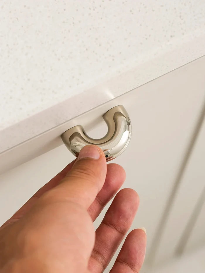 European Minimalist Brass Furniture Handle Cabinet Bar Pulls Bedroom Dresser Bedside Handle Bright Nickel Door Handle Pull-Letifly Lights and Decor