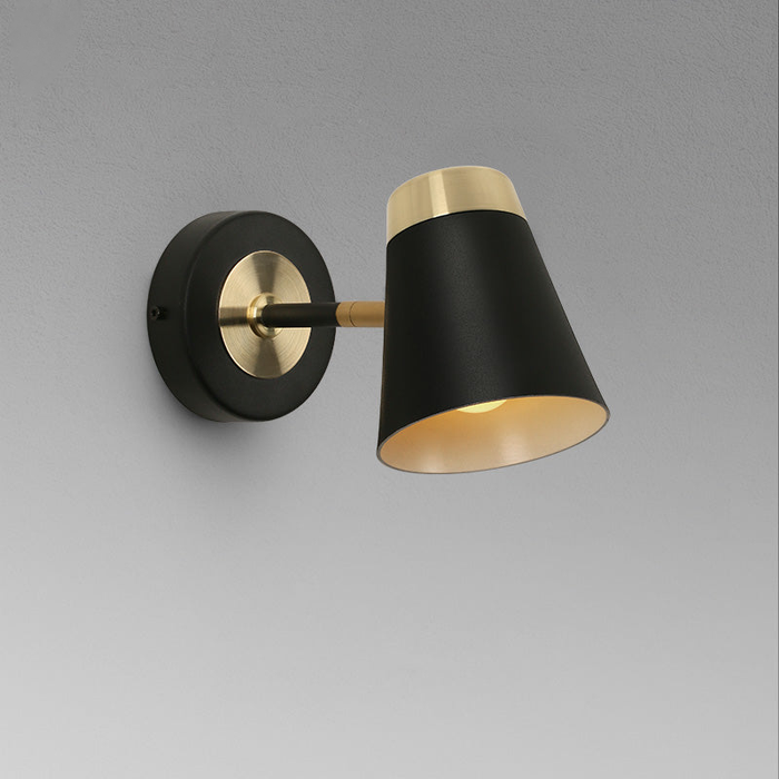 Luxury LED Warm White Light Color in Black and Golden Wall Lamp