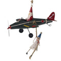 Tin Santa/Snowman Plane