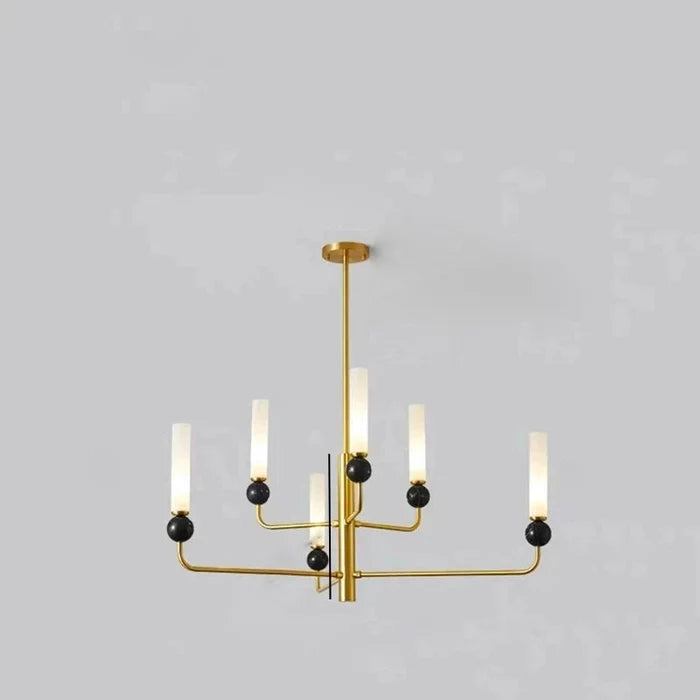 Chandelier / 6 Lights / Gold