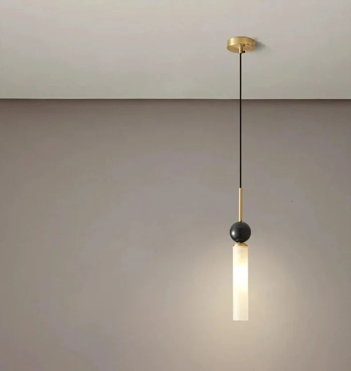 Marble Pendant Lights and chandelier sleek marble line pendant lamp