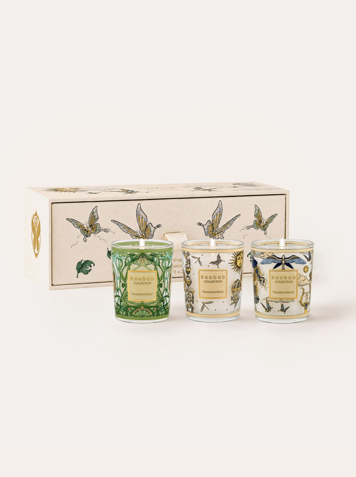 TRIO TRAVEL CANDLES TOMORROWLAND
