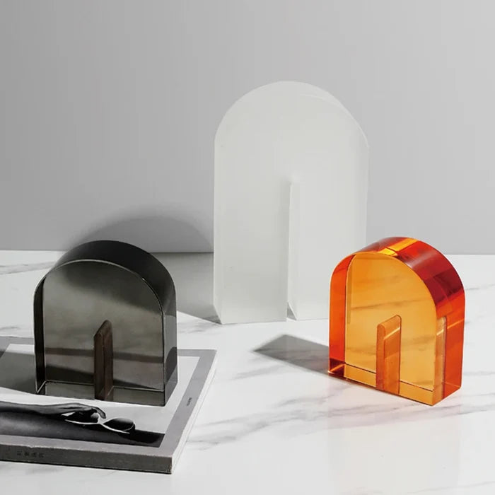 Crystal Bookends decorative non-skid bookends heavyweight for books or decor