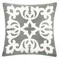 Trudy Silver 20" X 20" Pillow, Silver