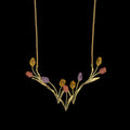 Image of the Michael Michaud Tulip Necklace - Statement on a black background