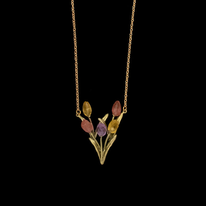 Image of the Michael Michaud Tulip Pendant on a black background