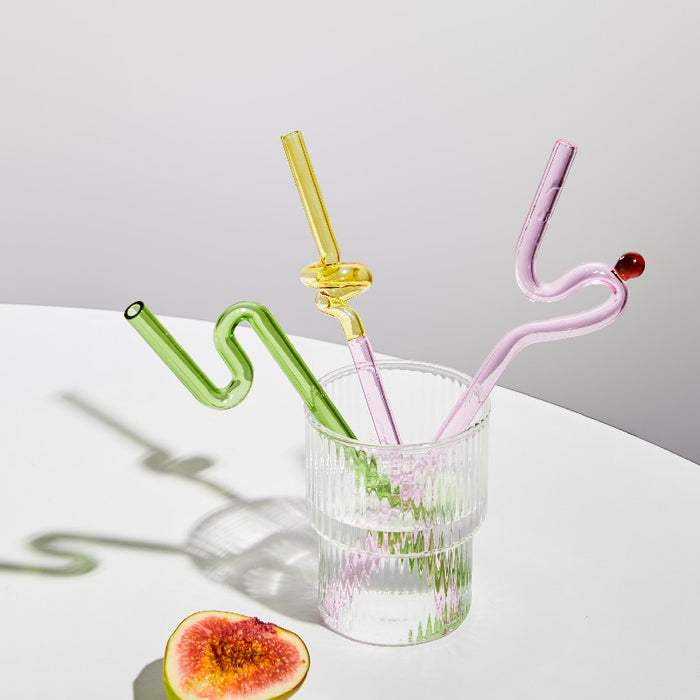 Twist Colorful Glass Straw-Letifly Lights and Decor