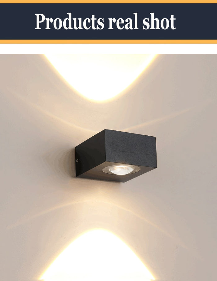 UFO Black Box Waterproof Wall Lamp-Letifly Lights and Decor