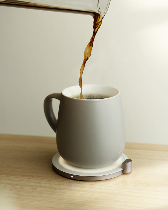 Ui Self-heating Mug Set - Soft Gray-Letifly Lights and Decor