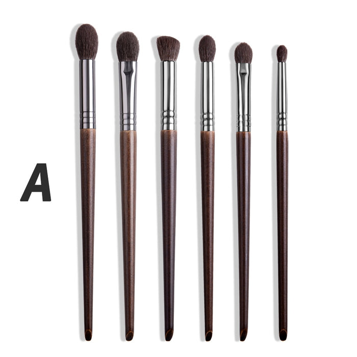 Ultra Soft Goat Hair Eye Makeup Brushes 6 Pcs Set