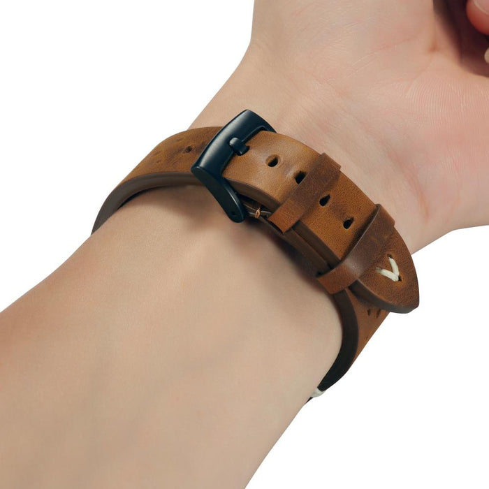 Universal Quick Release Leather Watchband