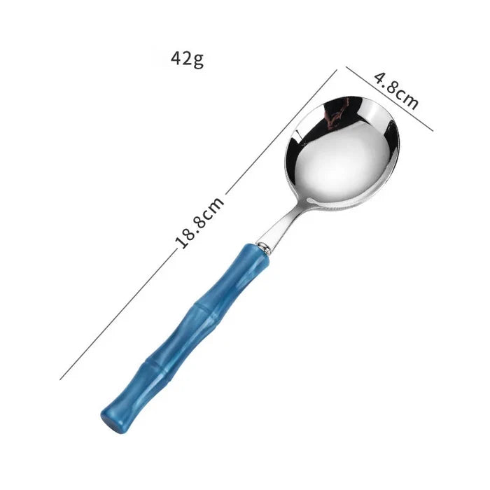 Blue / Round Spoon