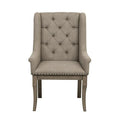 Vermillion Arm Chair in Gray (Set of 2)
