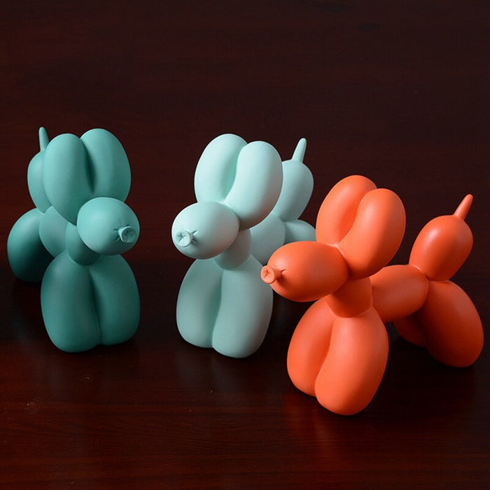 Vibrant Color Balloon Dog Sculpture-Letifly Lights and Decor