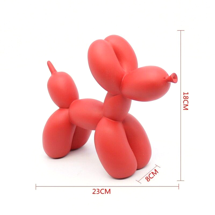 Vibrant Color Balloon Dog Sculpture-Letifly Lights and Decor