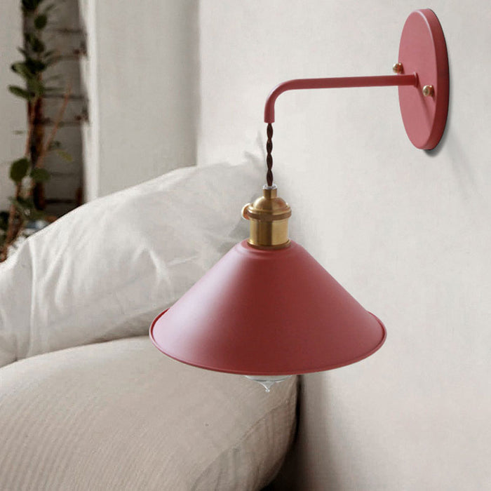 Vintage Farmhouse Colored Metal Wall Lamp-Letifly Lights and Decor