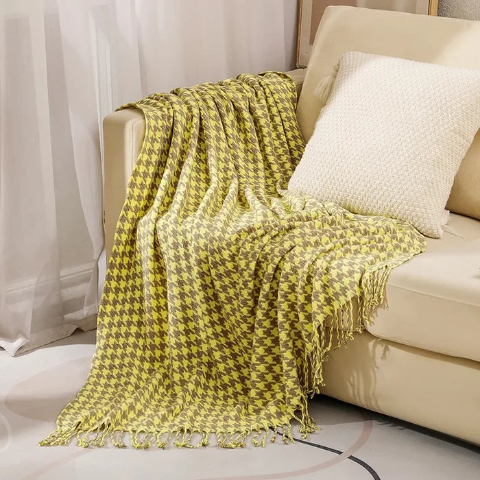 Medium / Yellow Houndstooth