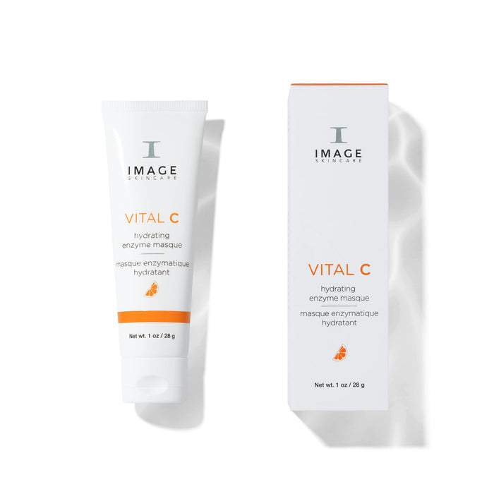 Vital C skincare product packaging on a white background