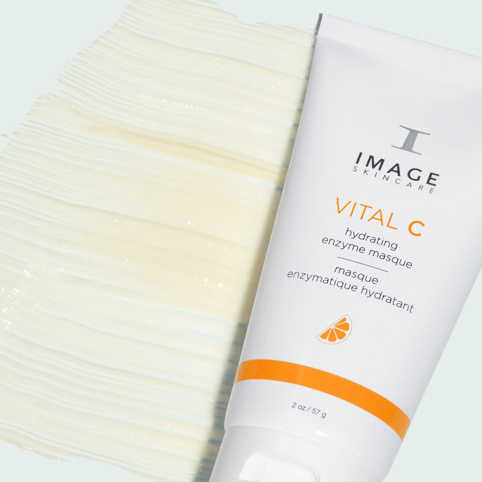 enzyme mask product close up with product swatch