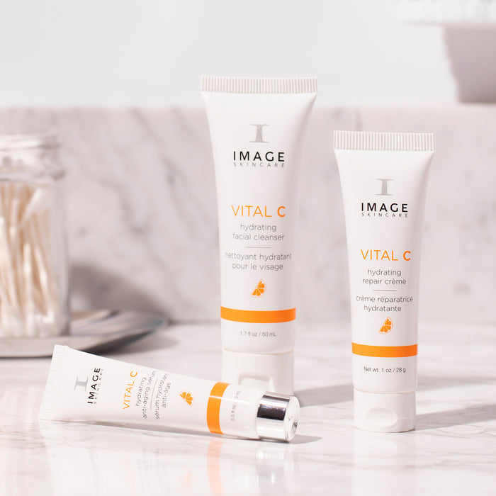 3 kit products on bathroom counter